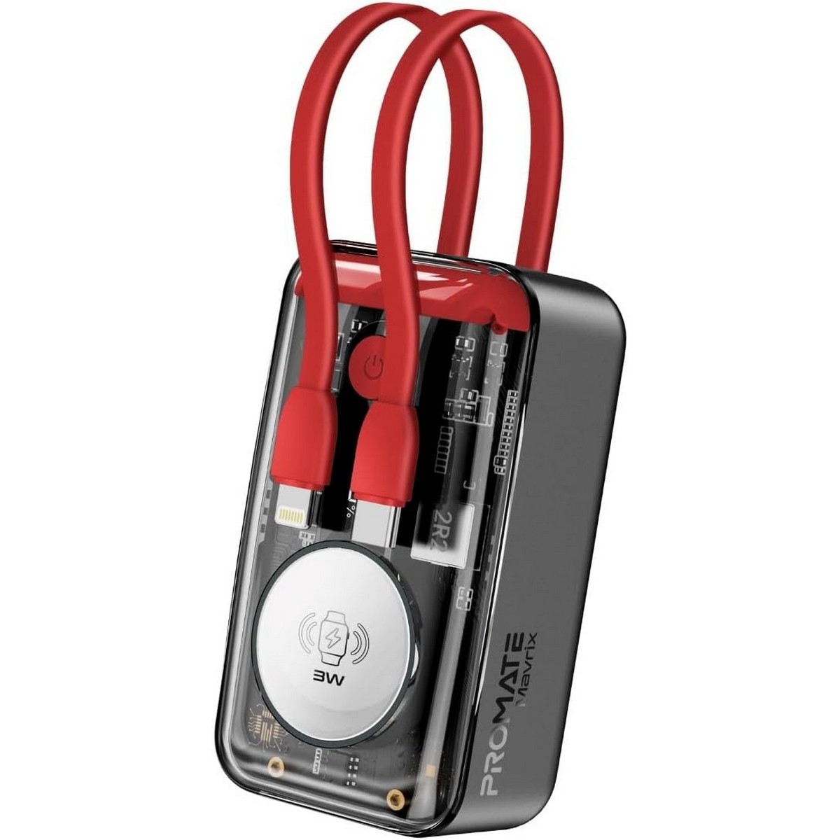 Promate 10000mAh 35W Transparent Power Bank