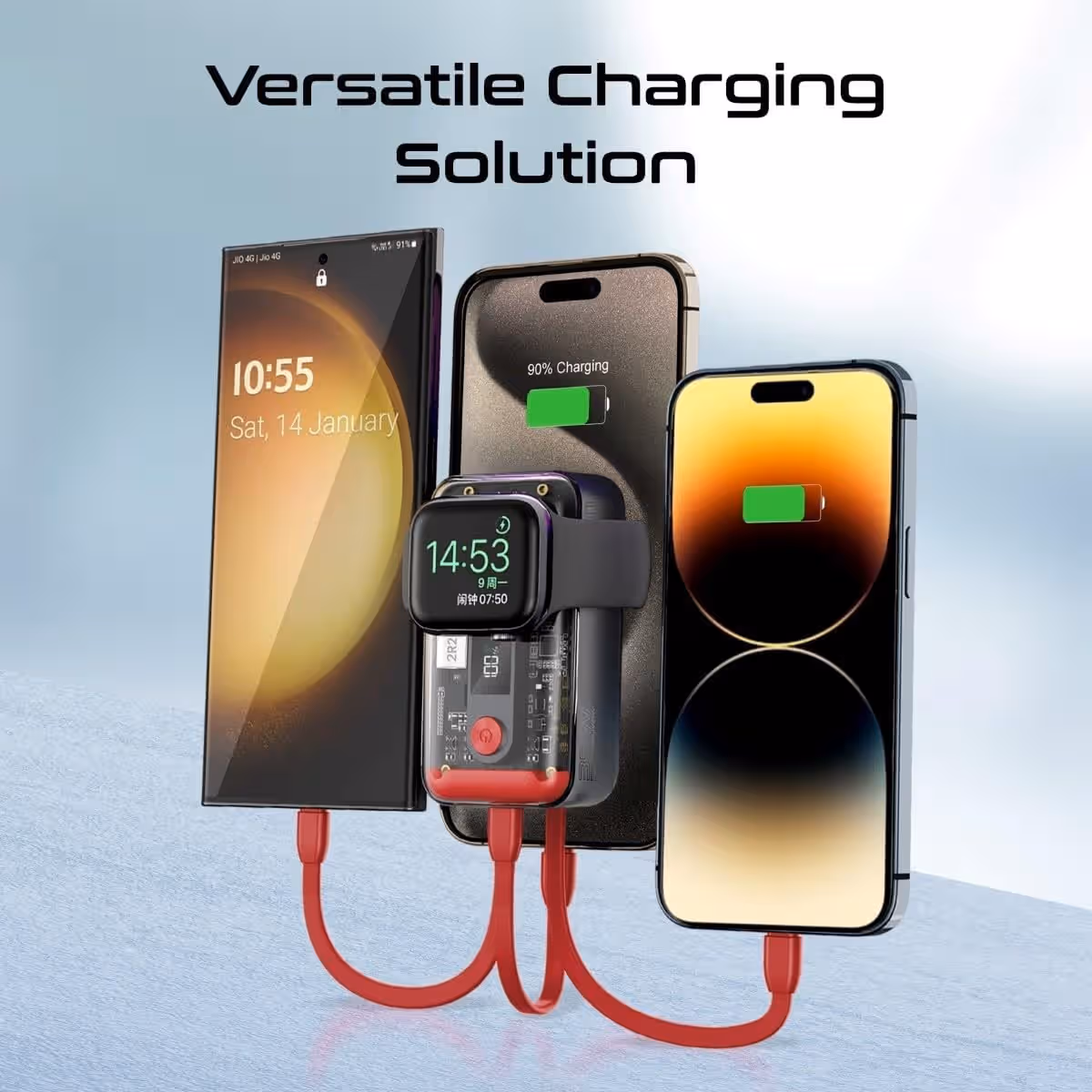 Promate 10000mAh 35W Transparent Power Bank