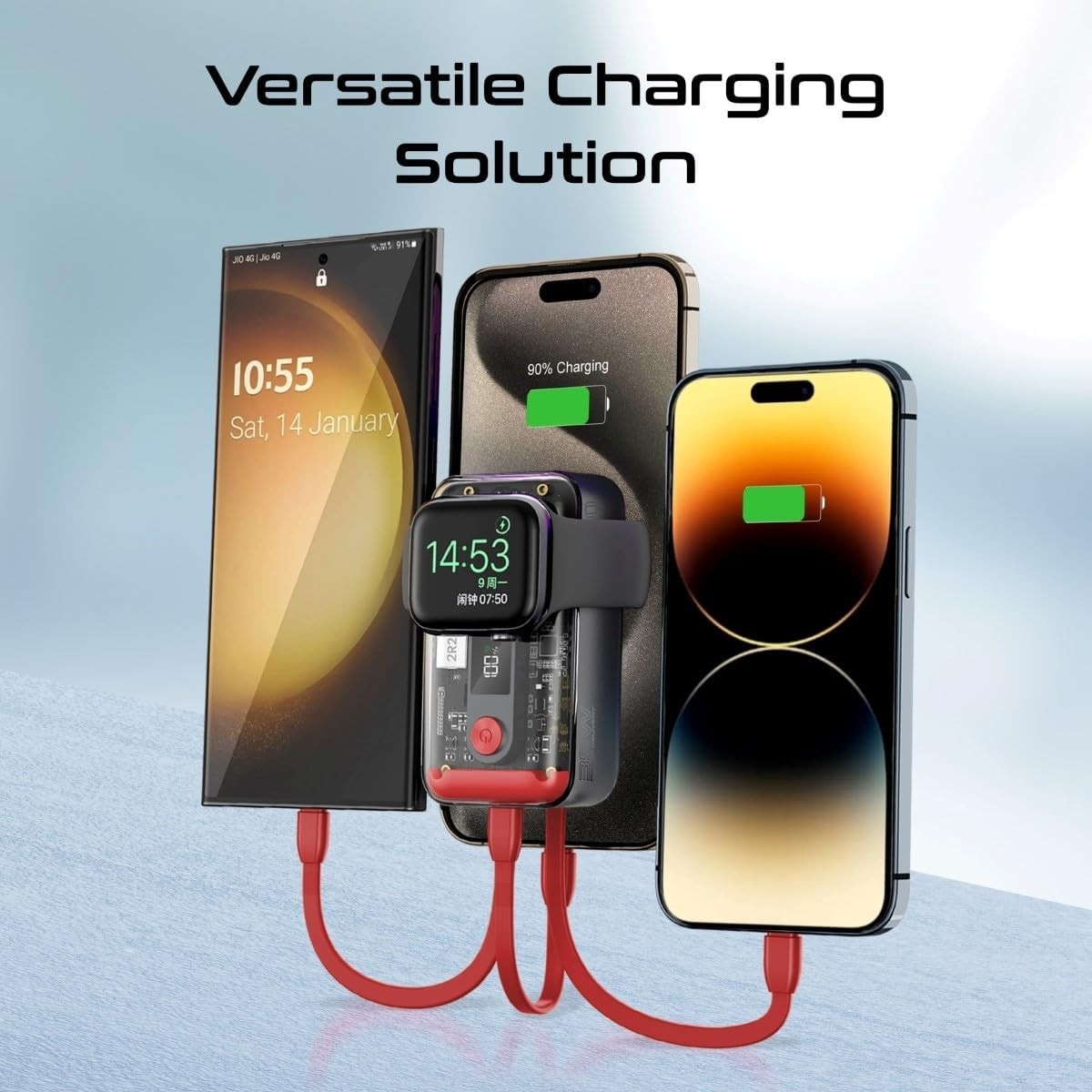 Promate 10000mAh 35W Transparent Power Bank
