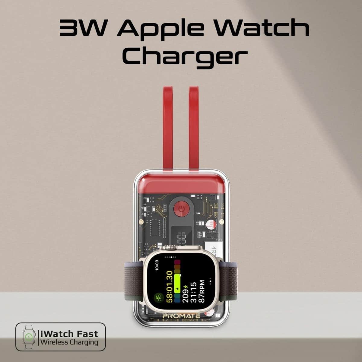 Promate 20000mAh 35W Transparent Power Bank