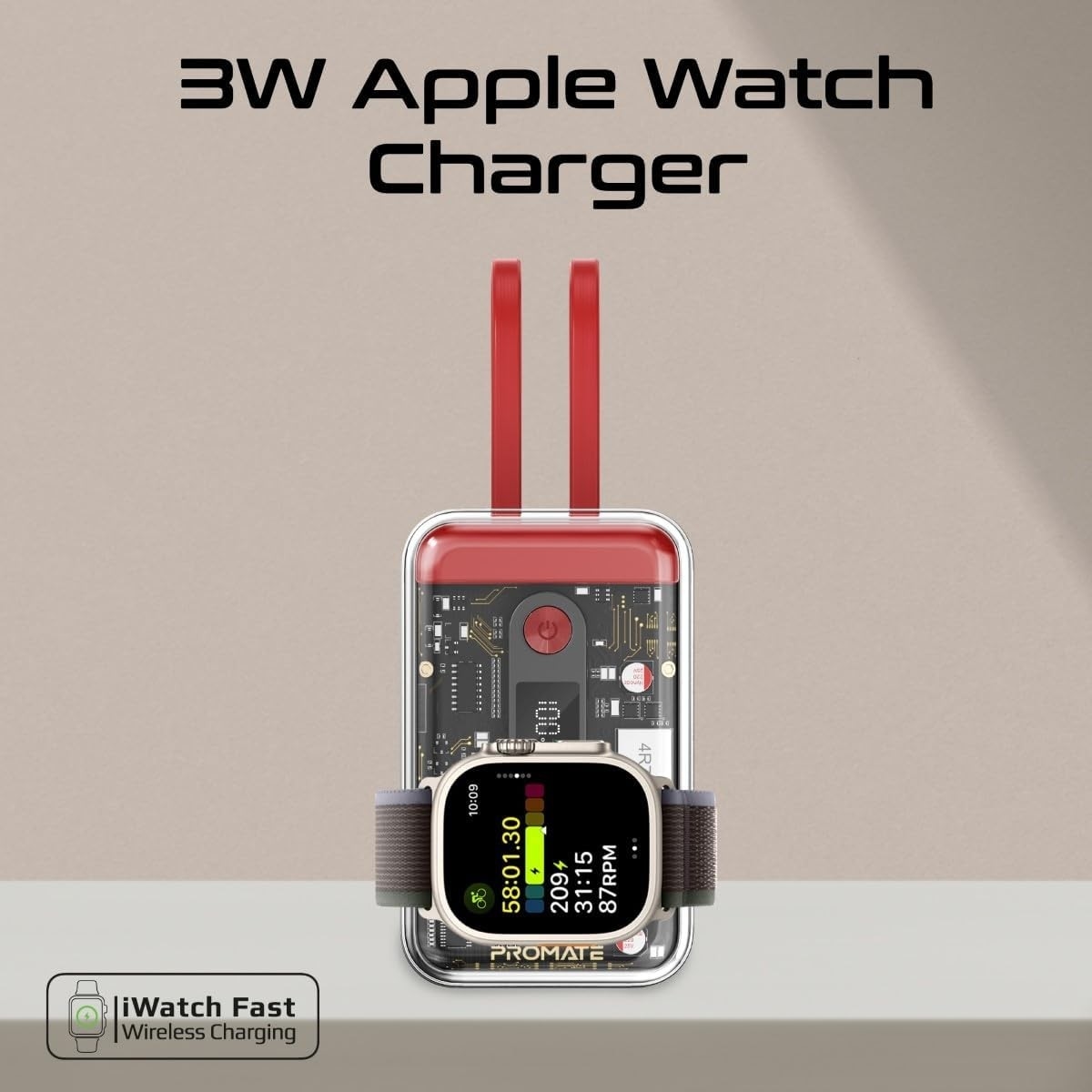 Promate 20000mAh 35W Transparent Power Bank