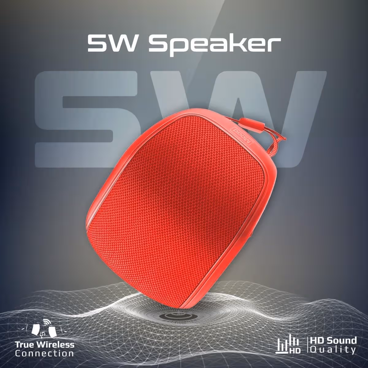 Promate 5W True Wireless IPX4 Water Resistant Bluetooth Speaker