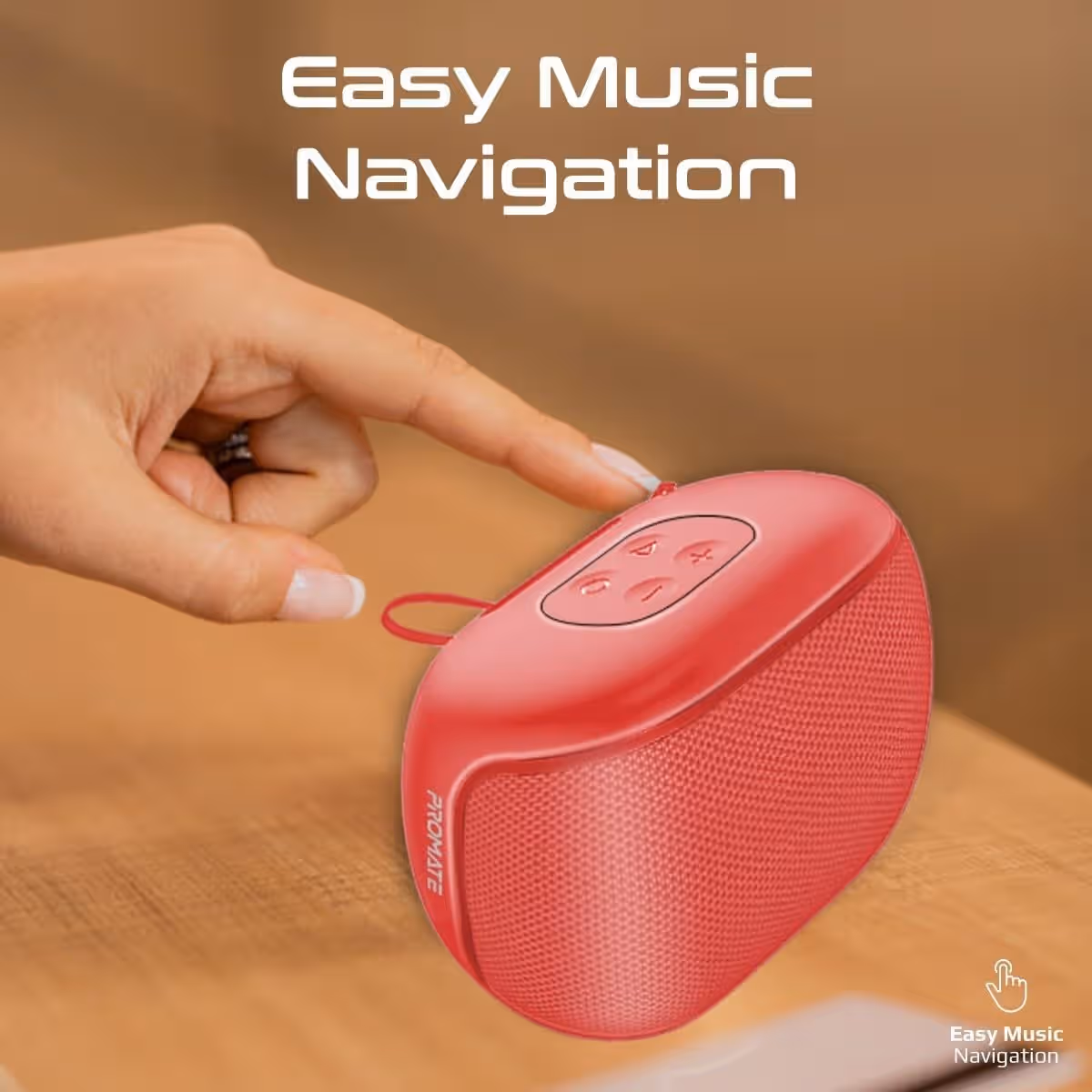 Promate 5W True Wireless IPX4 Water Resistant Bluetooth Speaker