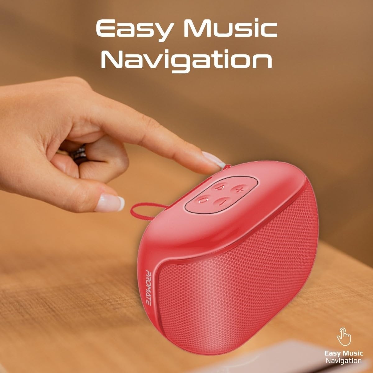 Promate 5W True Wireless IPX4 Water Resistant Bluetooth Speaker