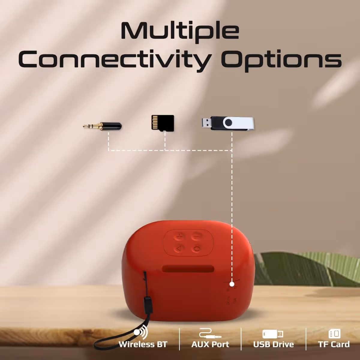 Promate 5W True Wireless IPX4 Water Resistant Bluetooth Speaker