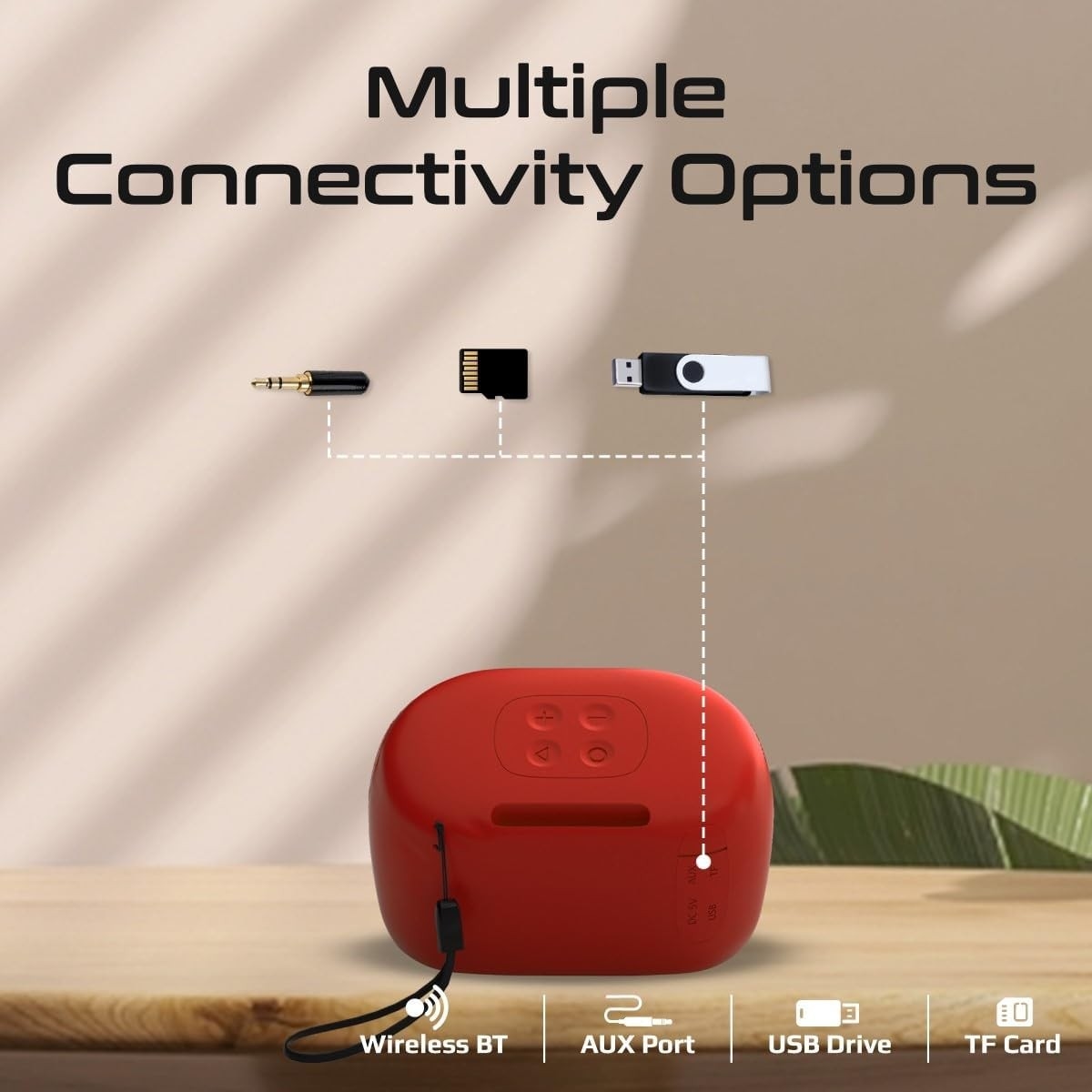 Promate 5W True Wireless IPX4 Water Resistant Bluetooth Speaker