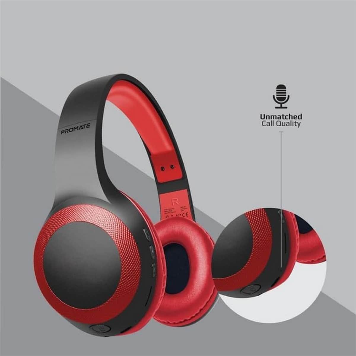 Promate Deep Bass Bluetooth Wireless Over-Ear Headphones