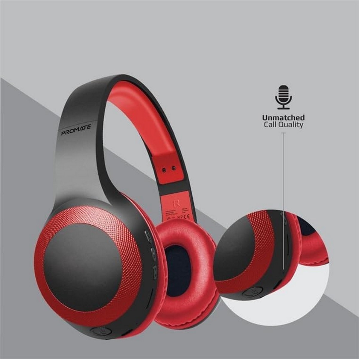 Promate Deep Bass Bluetooth Wireless Over-Ear Headphones