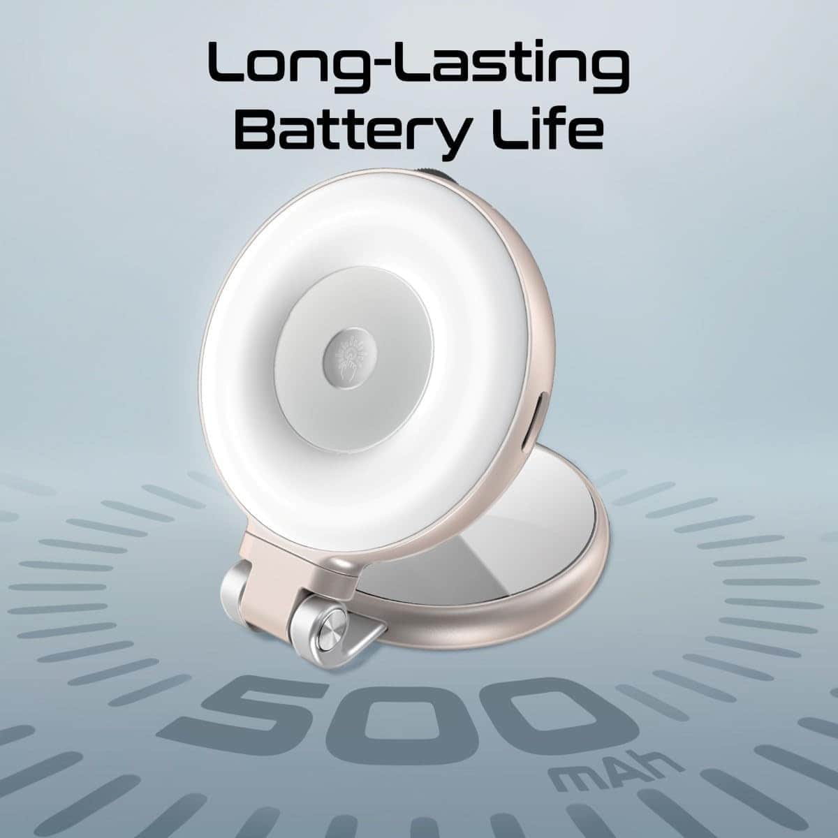 Promate MagSafe Ultra-Slim LED Ring Selfie Light with Mirror