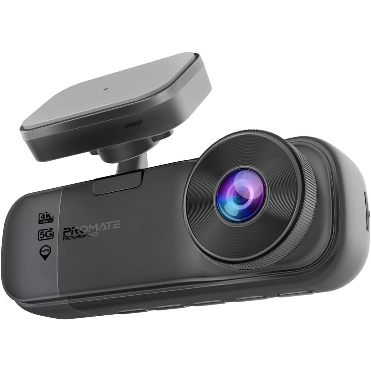 Promate Rovex-H3 4K UHD 3.16" Triple Channel Dash Cam