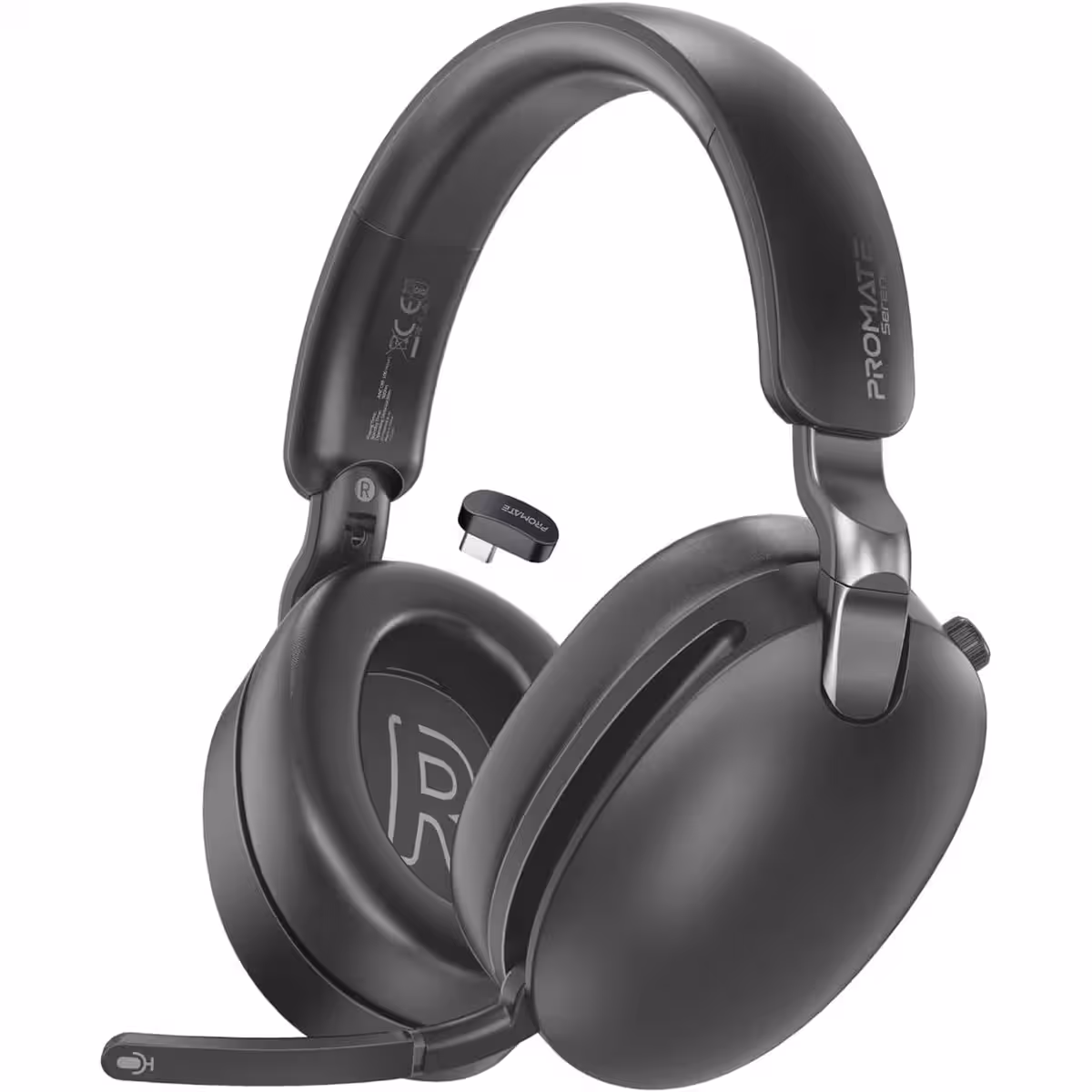 Promate Serene-2 Hybrid ANC 2.4GHz Bluetooth Wireless Over-Ear Headphones