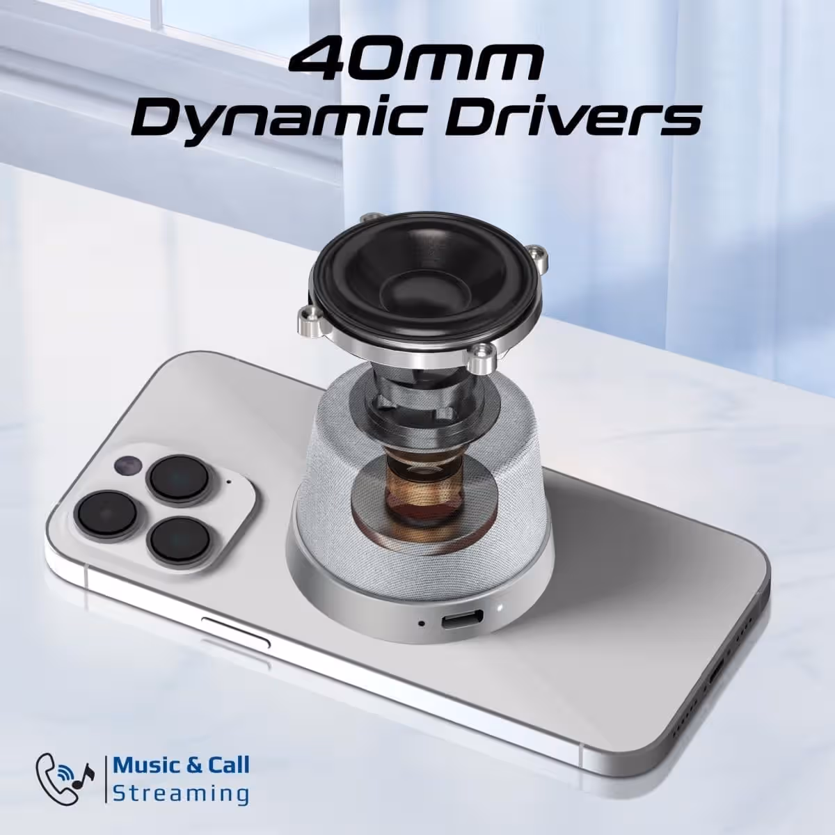 Promate 3W True Wireless Magnetic Base Bluetooth Speaker