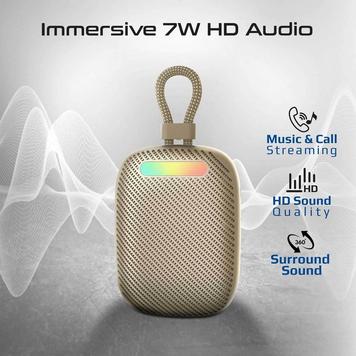 Promate 7W IPX6 Waterproof Bluetooth Speaker