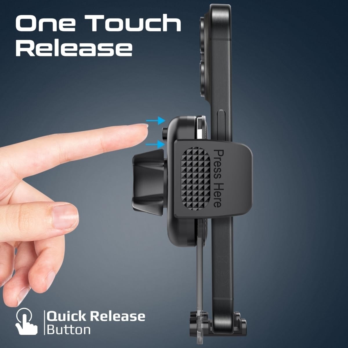 Promate Transparent Auto Clamping Car Phone Holder