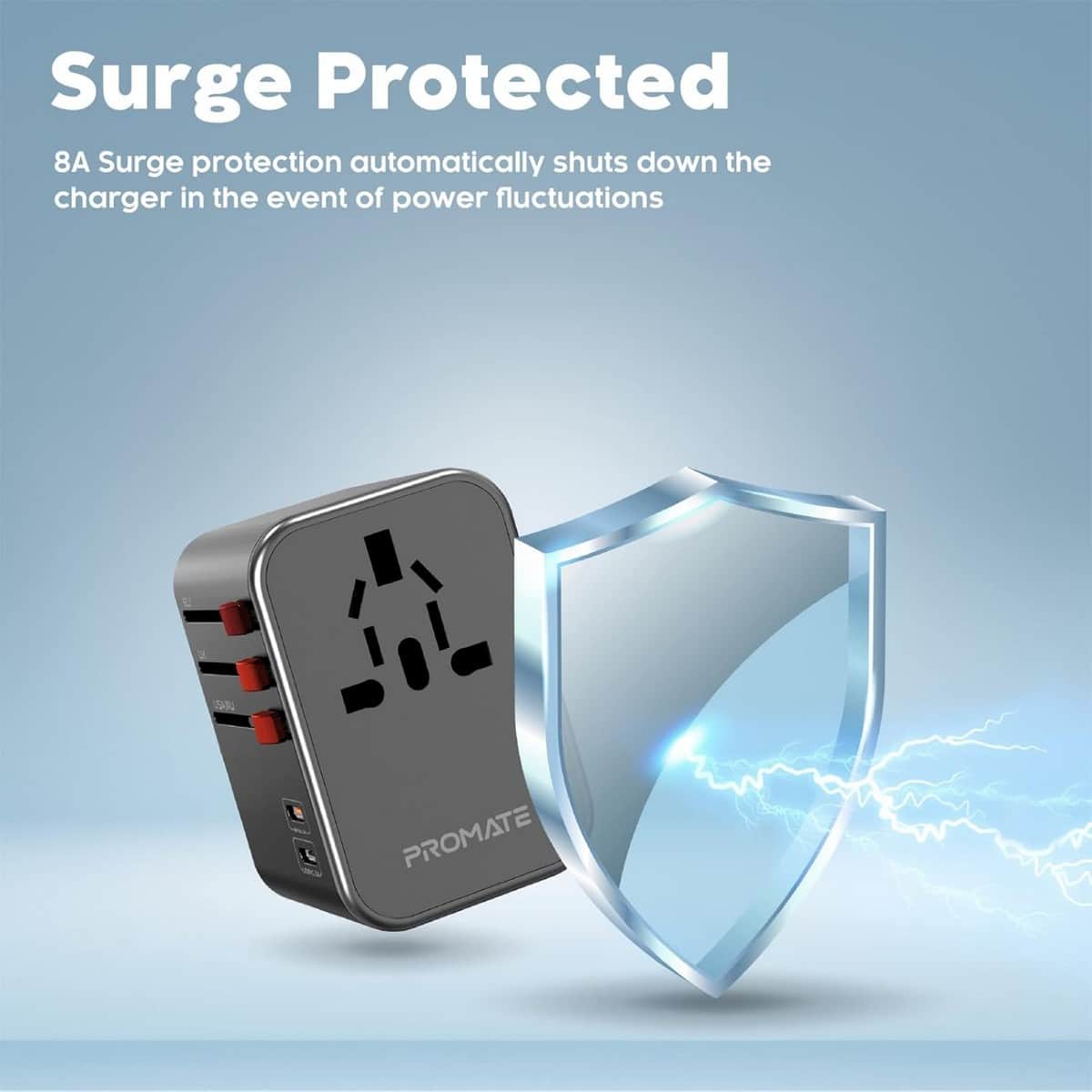 Promate TripMate-36W Universal Travel Adapter