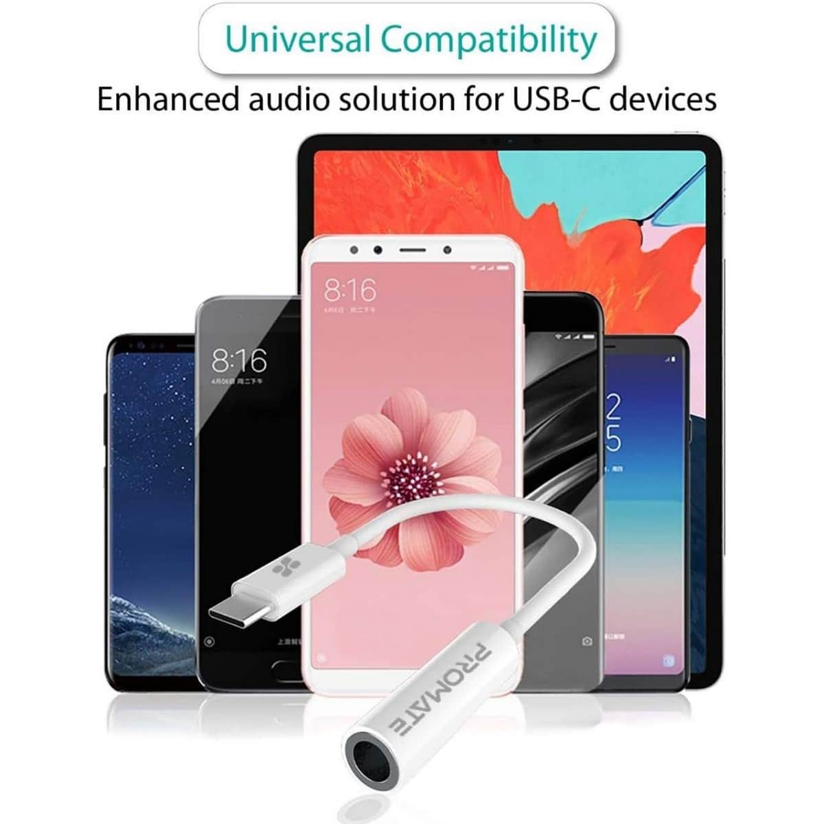 بروميت محول USB-C إلى منفذ 3.5 ملم AUX
