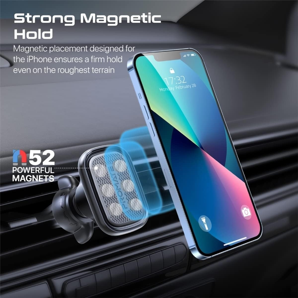 Promate VentMag-L Cradleless AC Vent Magnetic Car Mount