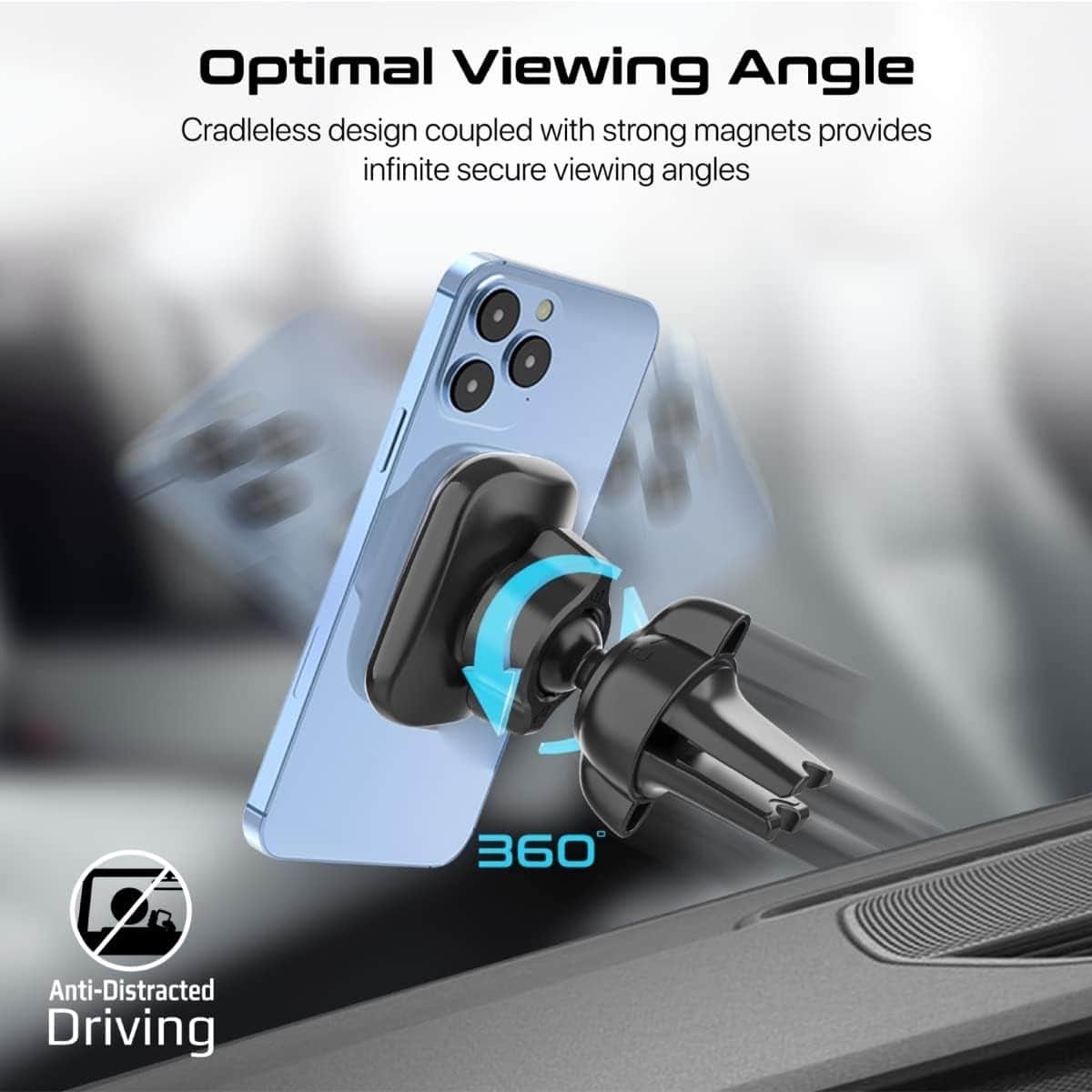 Promate VentMag-L Cradleless AC Vent Magnetic Car Mount