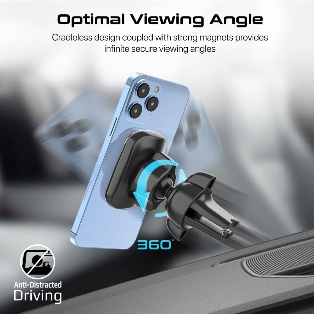 Promate VentMag-L Cradleless AC Vent Magnetic Car Mount
