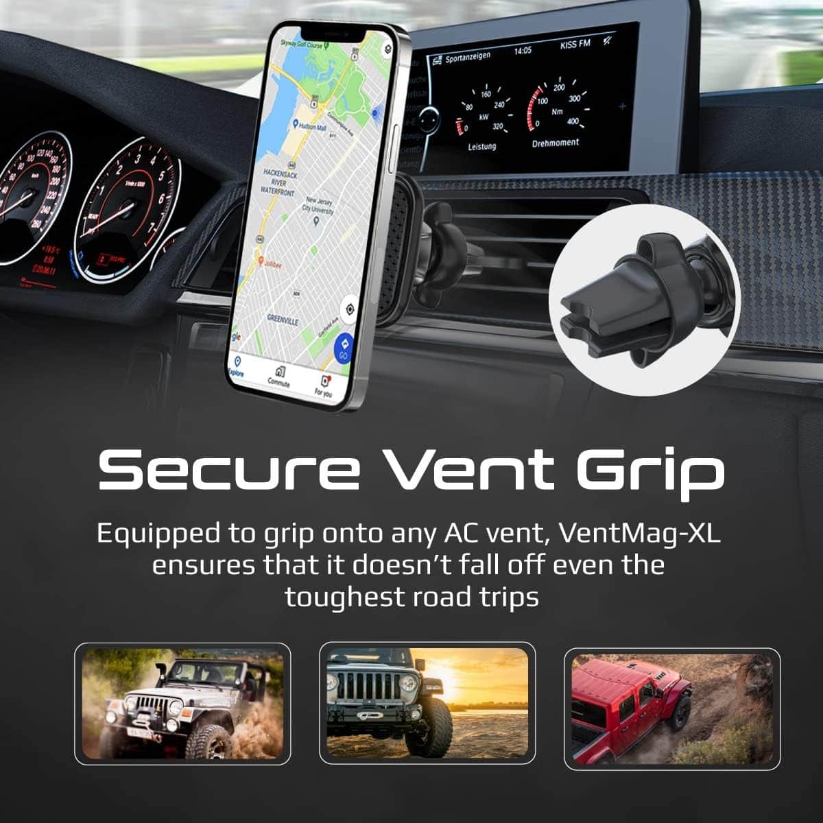Promate VentMag-XL Cradleless AC Vent Magnetic Car Mount