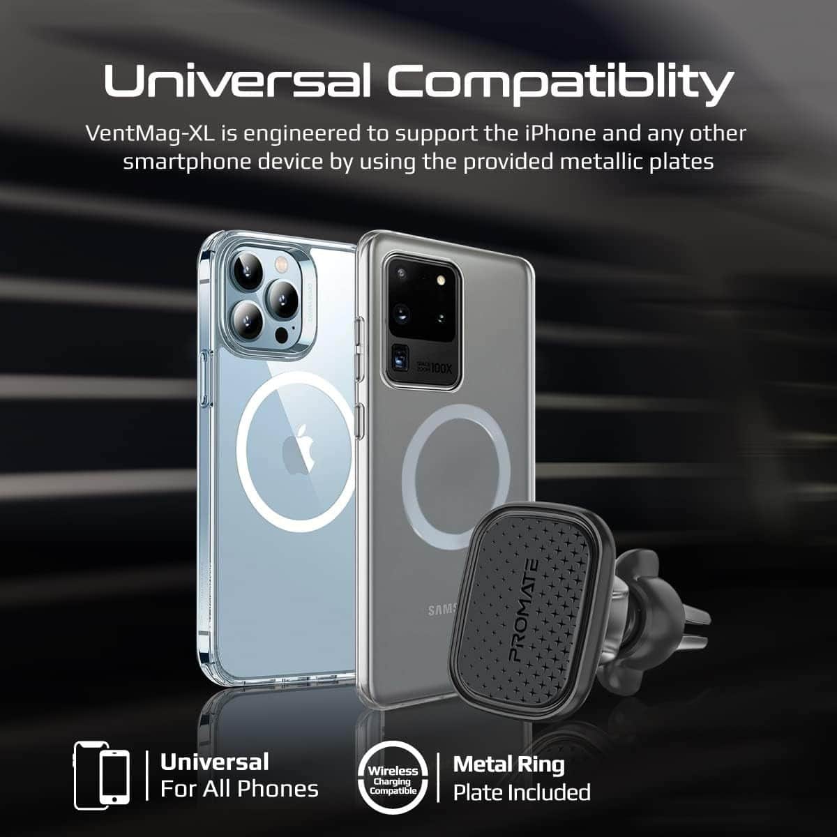 Promate VentMag-XL Cradleless AC Vent Magnetic Car Mount
