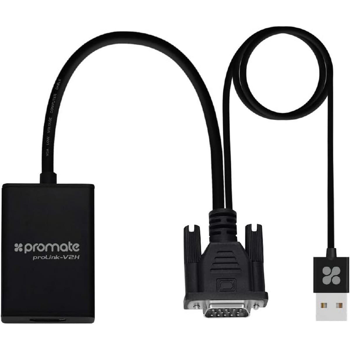 بروميت طقم محول وكابل تحويل VGA إلى HDMI