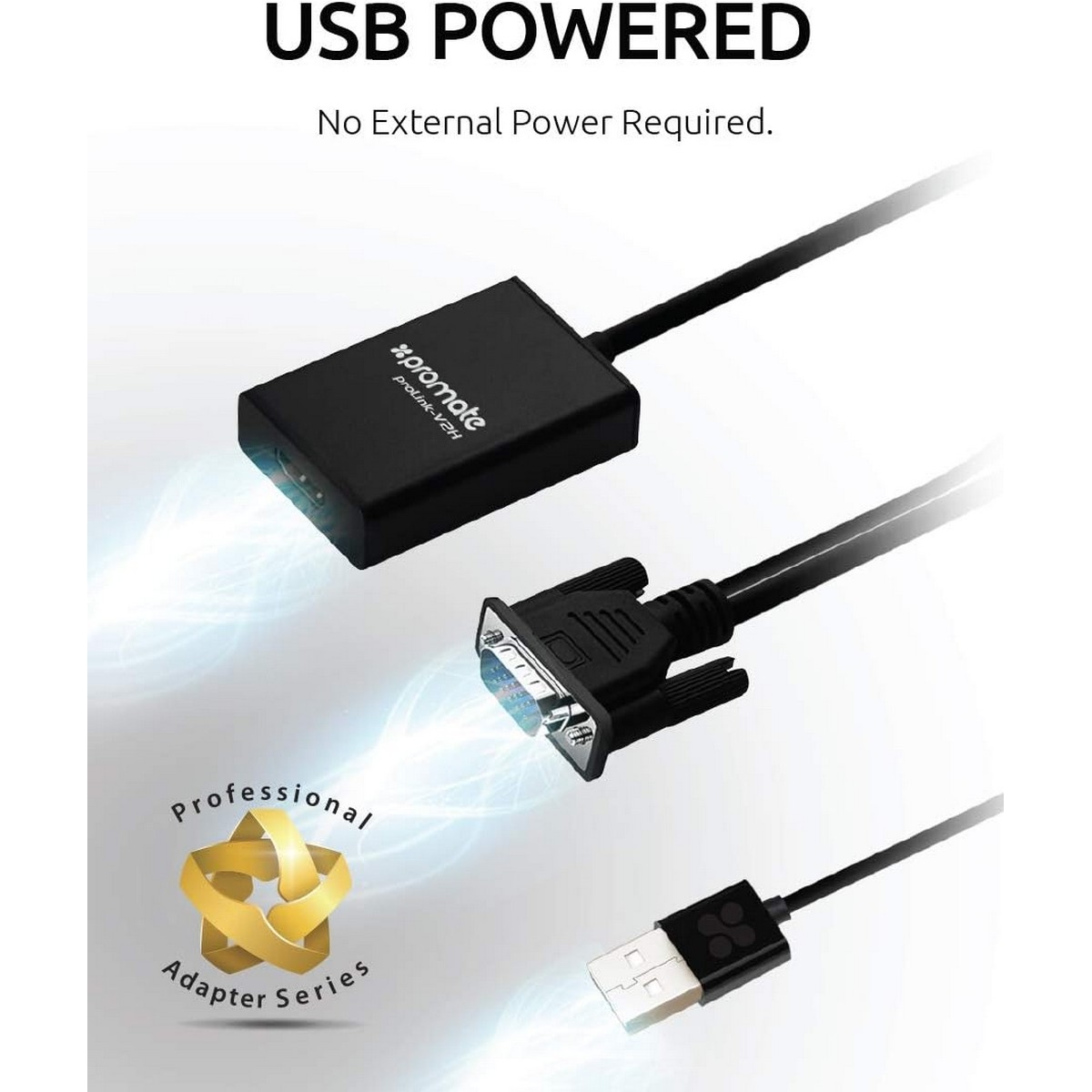 بروميت طقم محول وكابل تحويل VGA إلى HDMI