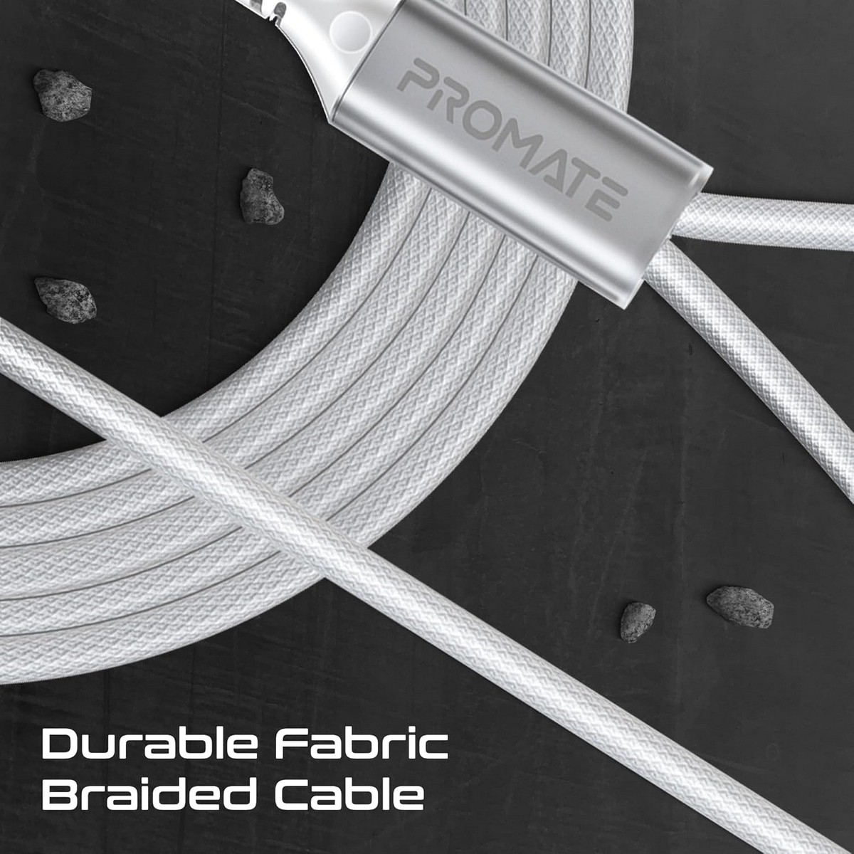 Promate 140W USB-C to Dual USB-C Braided Y-Cable