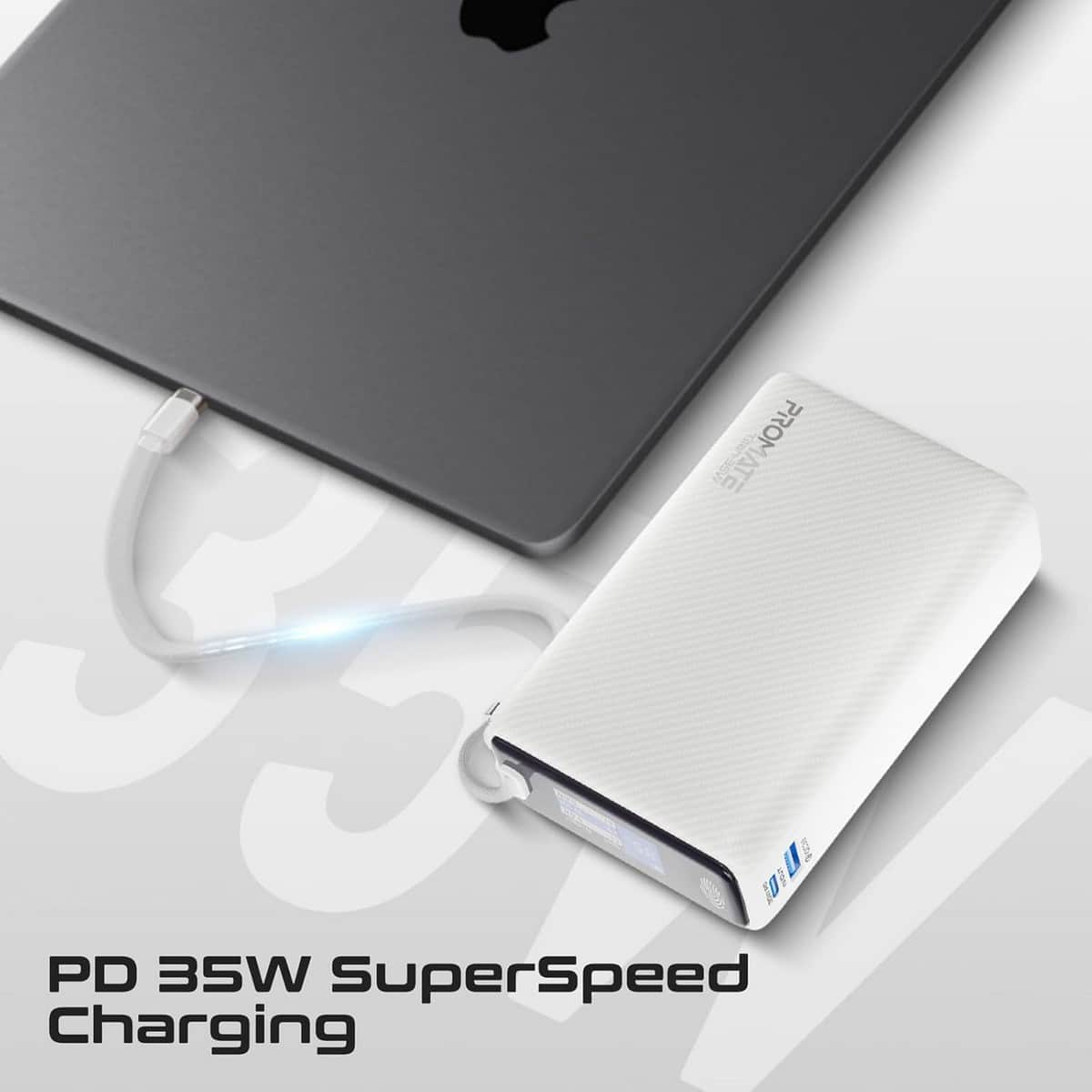 Promate 20000mAh 35W Power Delivery Power Bank