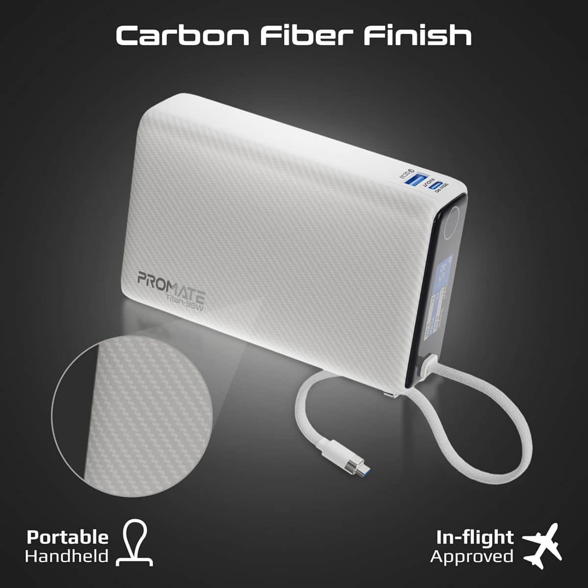Promate 20000mAh 35W Power Delivery Power Bank