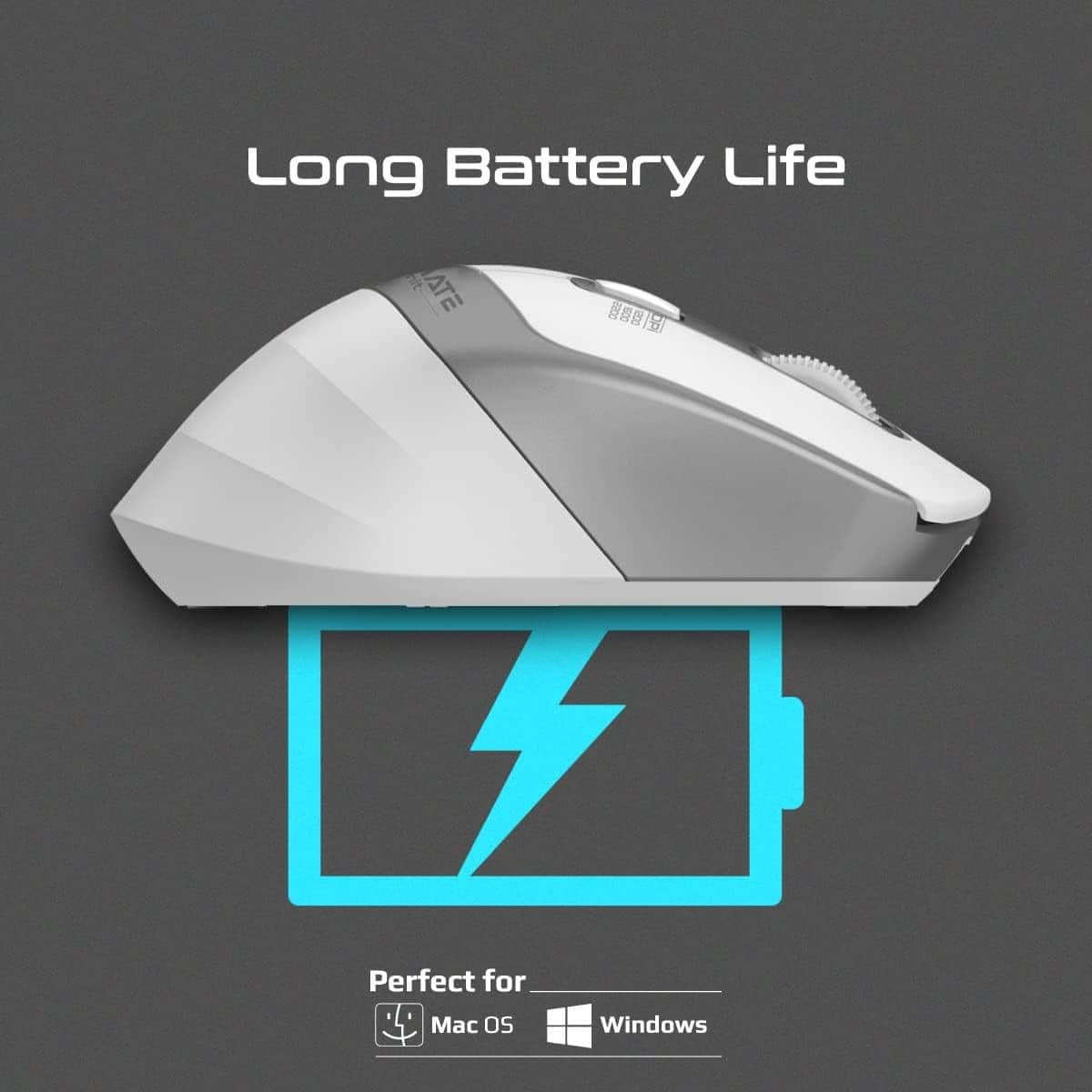 Promate 2.4GHz Portable Noiseless Wireless Silent Mouse