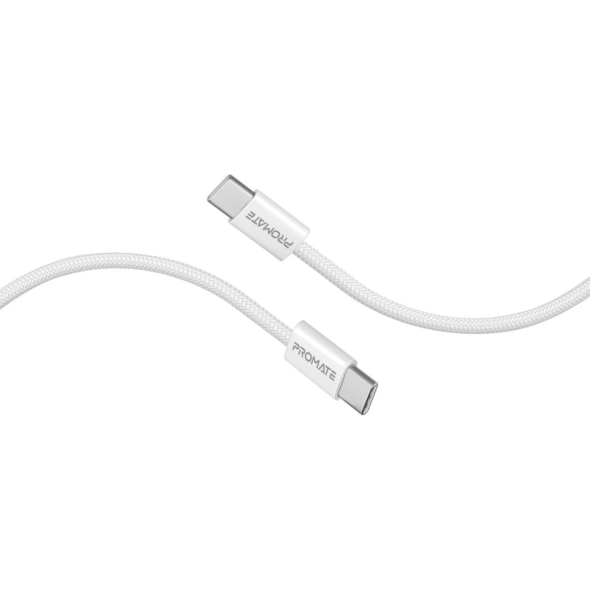 Promate 60W USB-C to USB-C Braided Cable