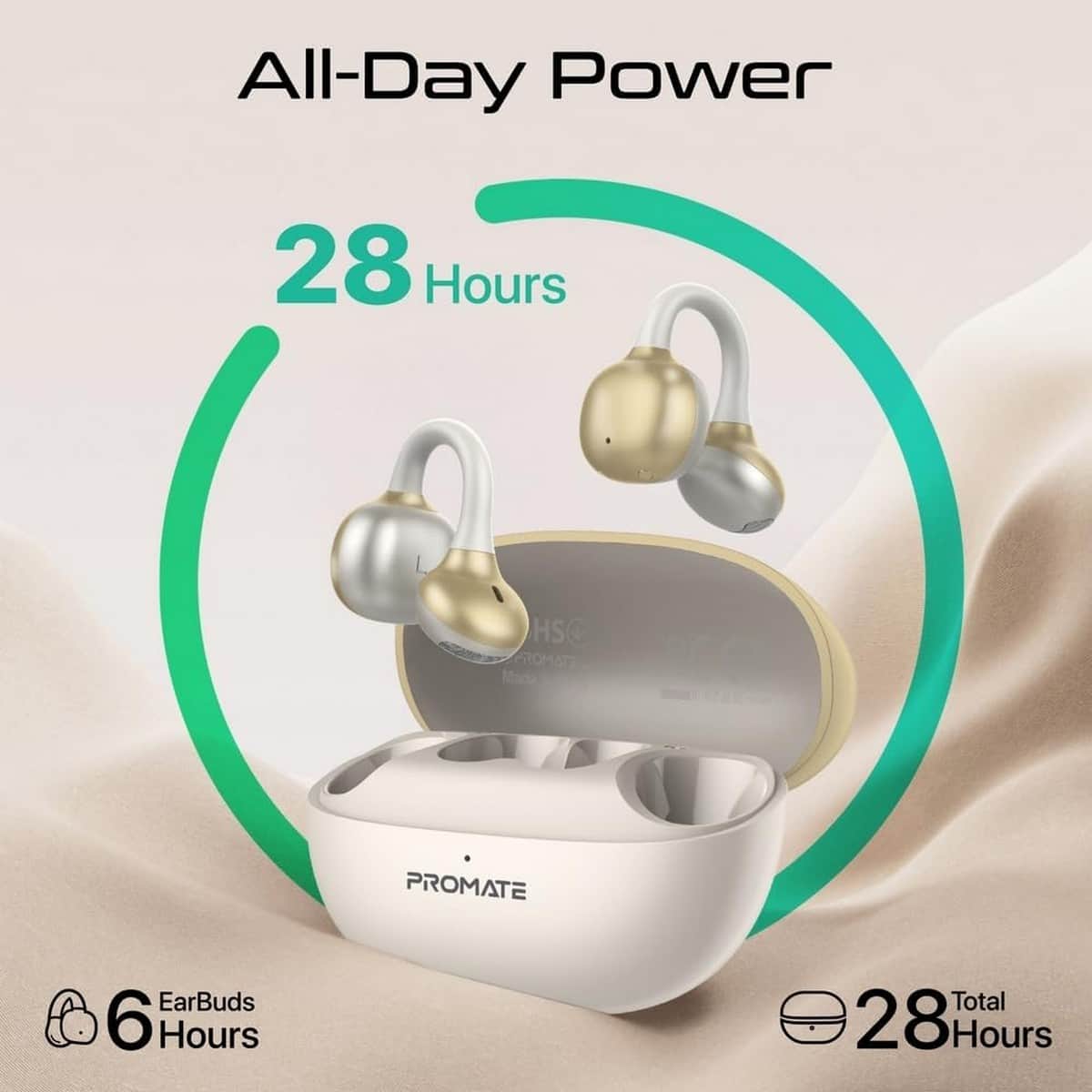 Promate Air Clip Pro Open Wireless Earbuds