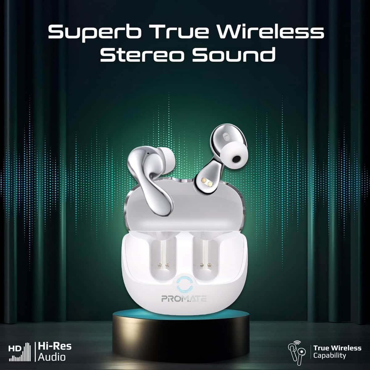 Promate ANC & ENC True Wireless Earbuds