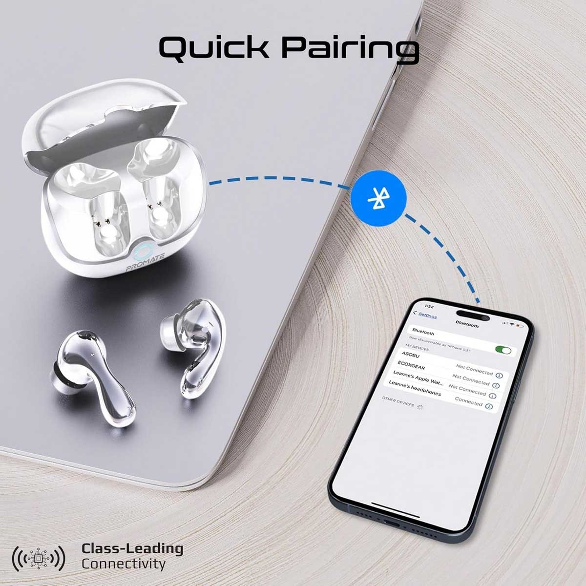 Promate ANC & ENC True Wireless Earbuds