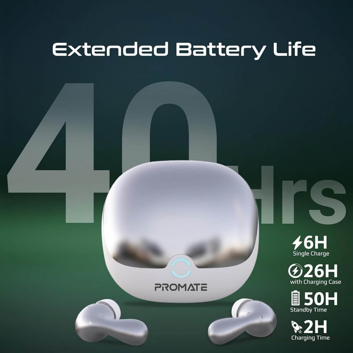 Promate ANC & ENC True Wireless Earbuds