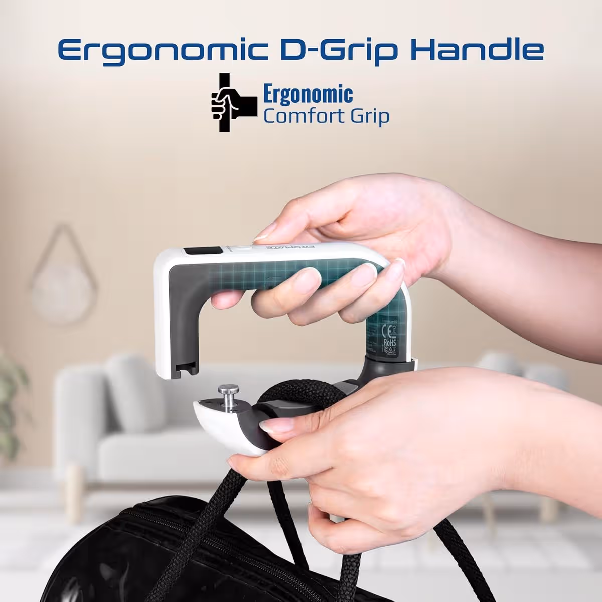 Promate Anti-Slip D Grip Digital Luggage Scale