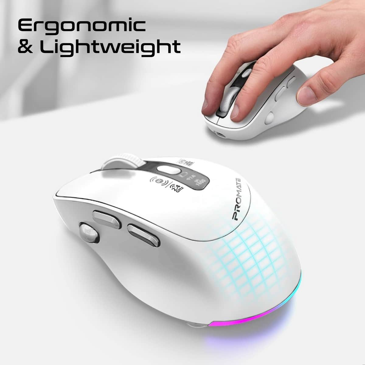 Promate Blix-3M Triple-Mode Wireless Mouse