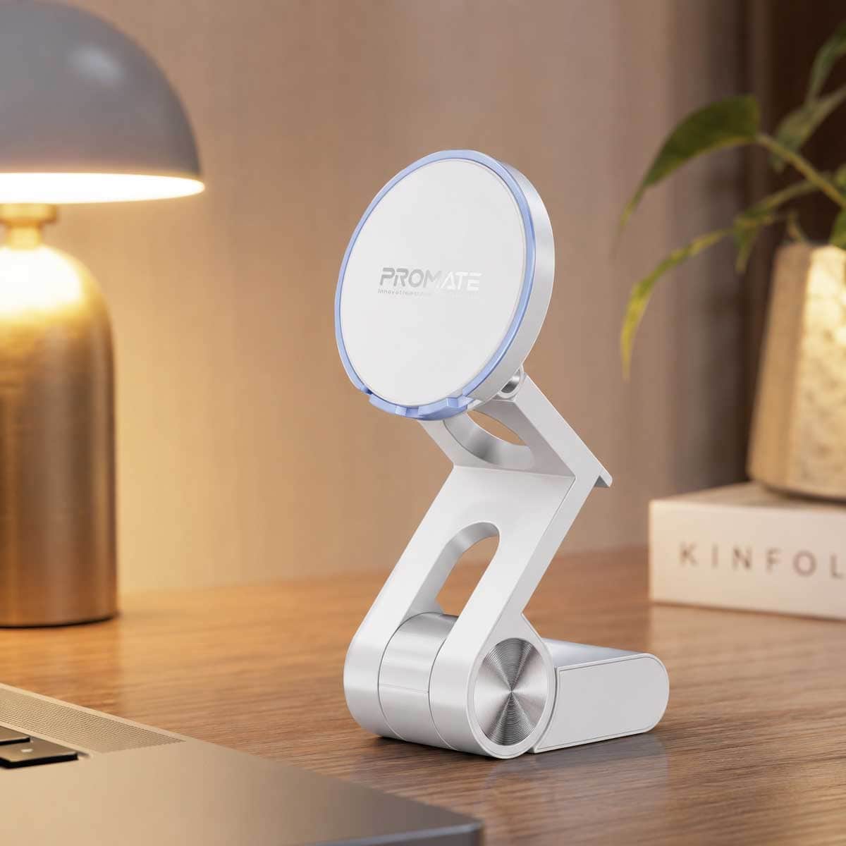 Promate White Continuity Camera Phone Stand & Mount