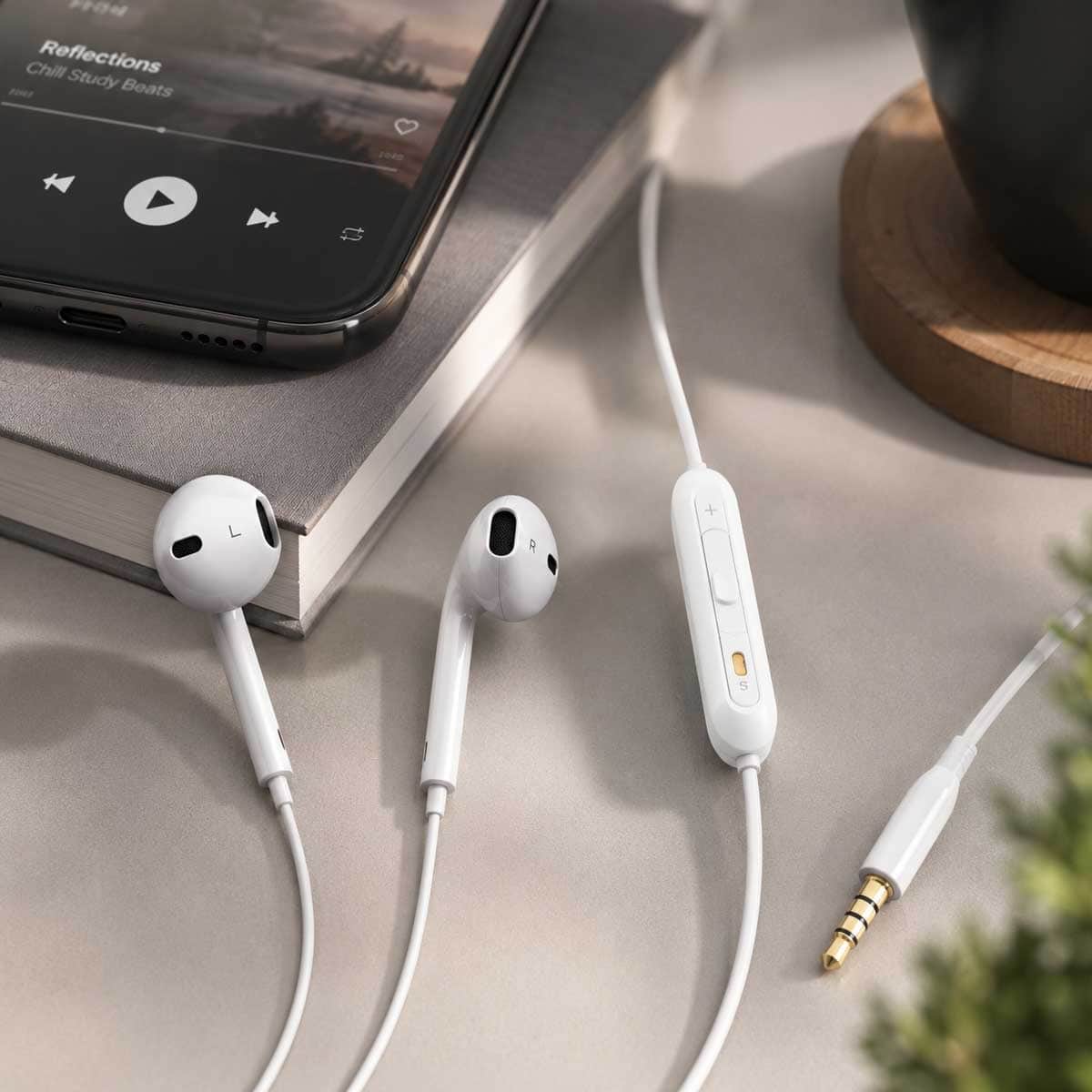 Promate White GearPod-IS2 3.5mm In-Ear Wired Earphones