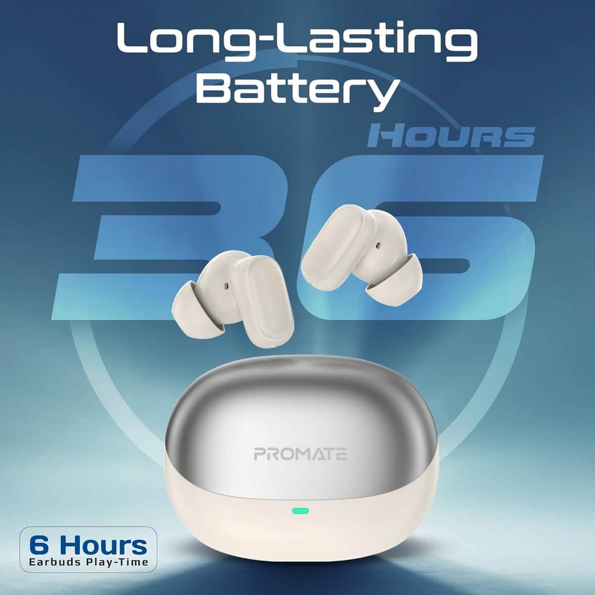 Promate IPX4 Water-Resistant True Wireless Earbuds