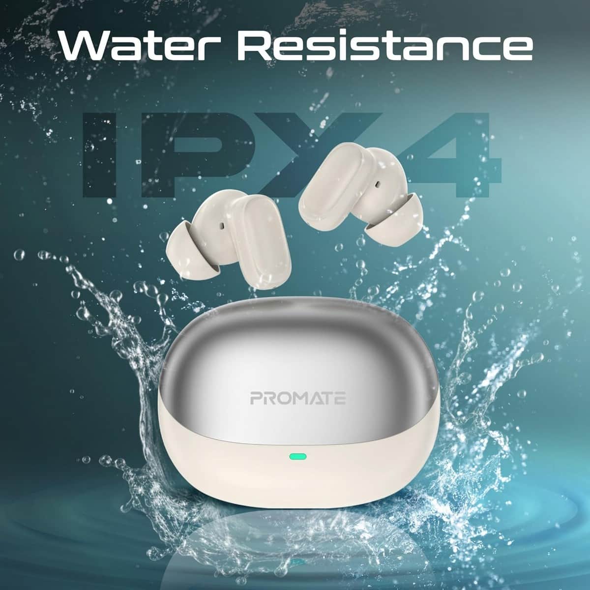 Promate IPX4 Water-Resistant True Wireless Earbuds