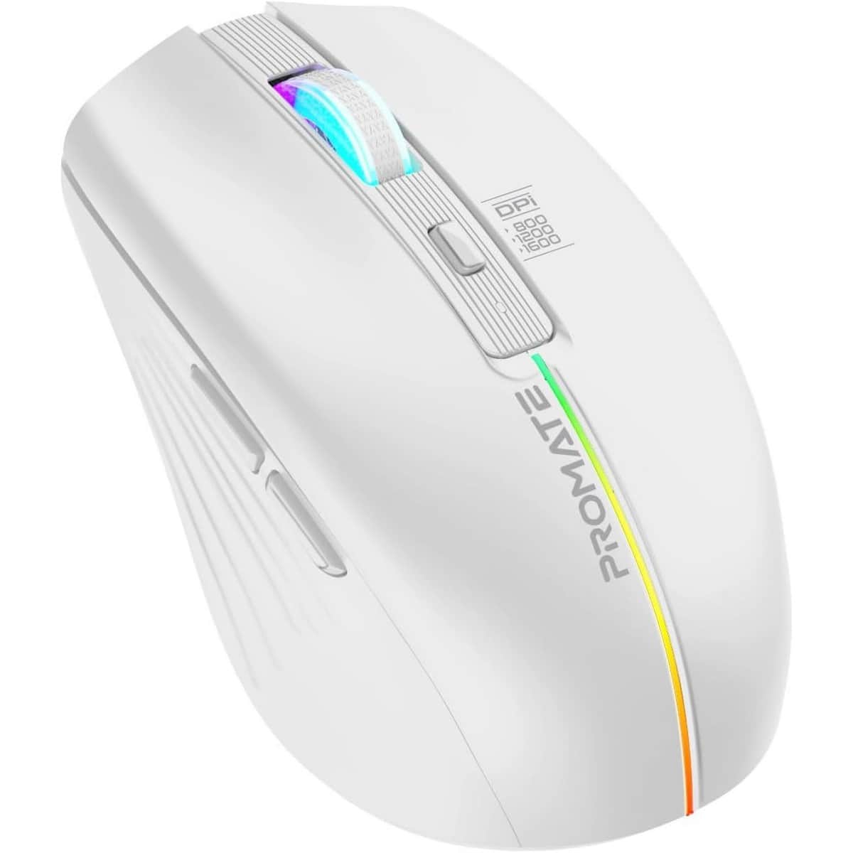 Promate Kitt 2.4GHz Rechargeable RGB LED Wireless Mouse