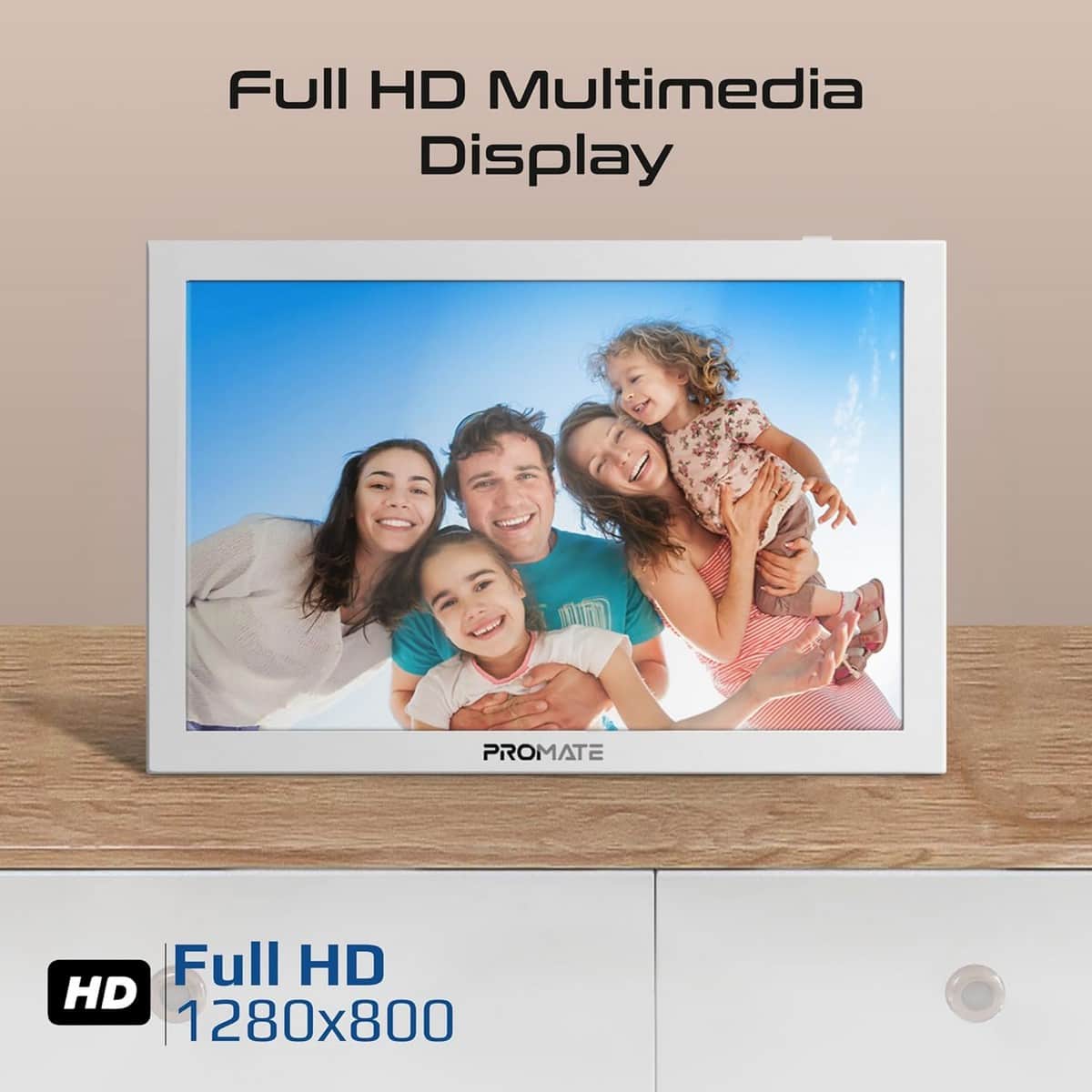 بروميت إطار صور رقمي لاسلكي بشاشة لمس Full HD Memoria