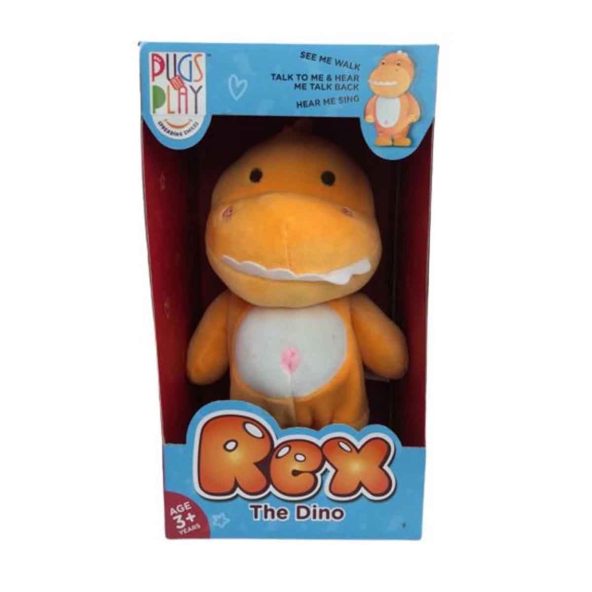 باغز آت بلاي لعبة ريكس 9 إنش بطارية يمشي ويتكلم للجنسين، 3-4 سنوات