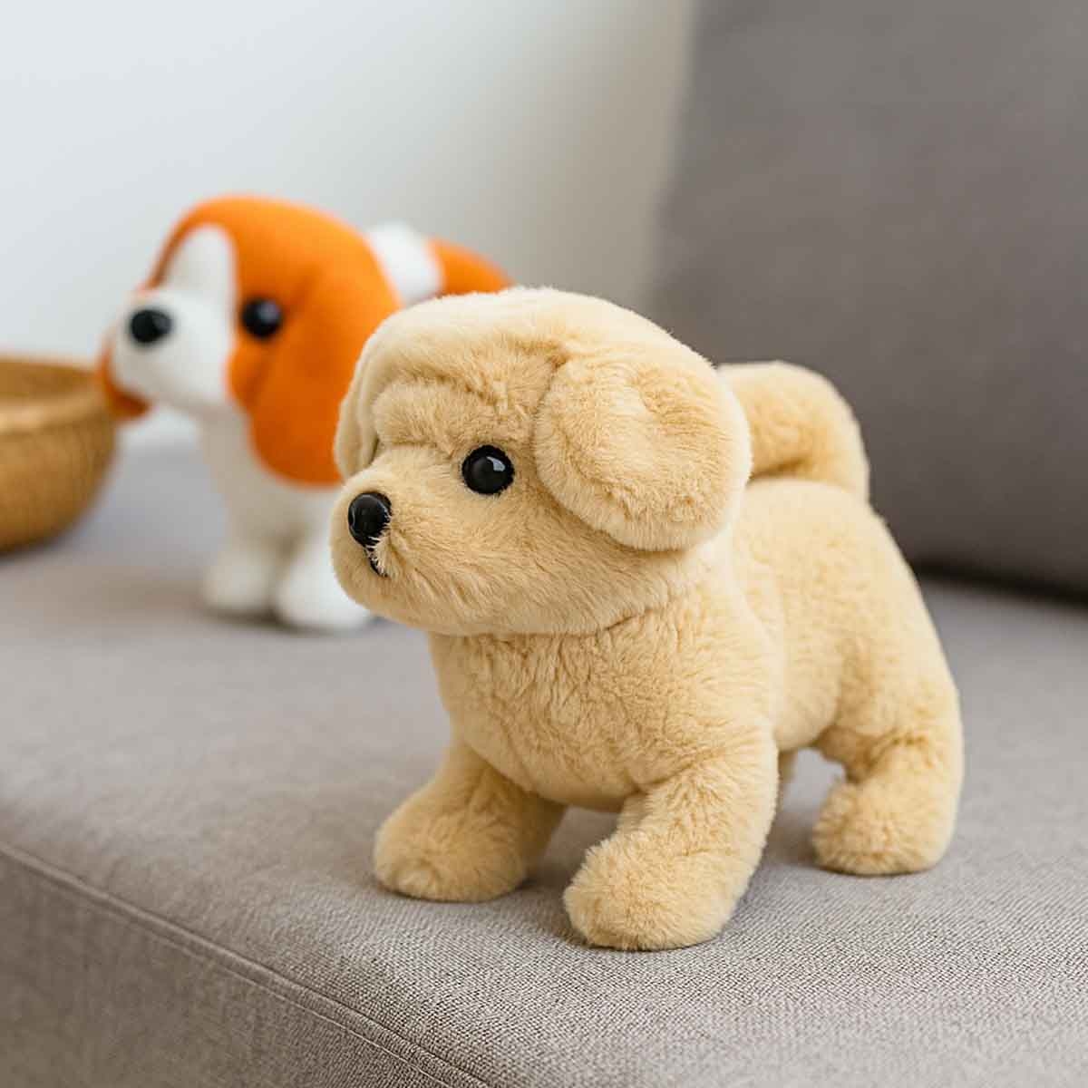 Pugs At Play 6.5" Battery Operated Walking Goldie Soft Toy Unisex, 3-4 Years