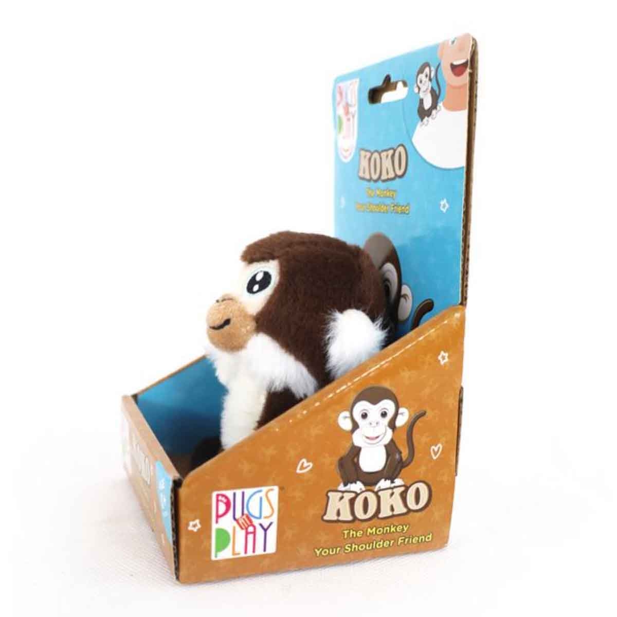 Pugs At Play 4" Shoulder Buddy Koko Soft Toy Toddler, 0-2 Years