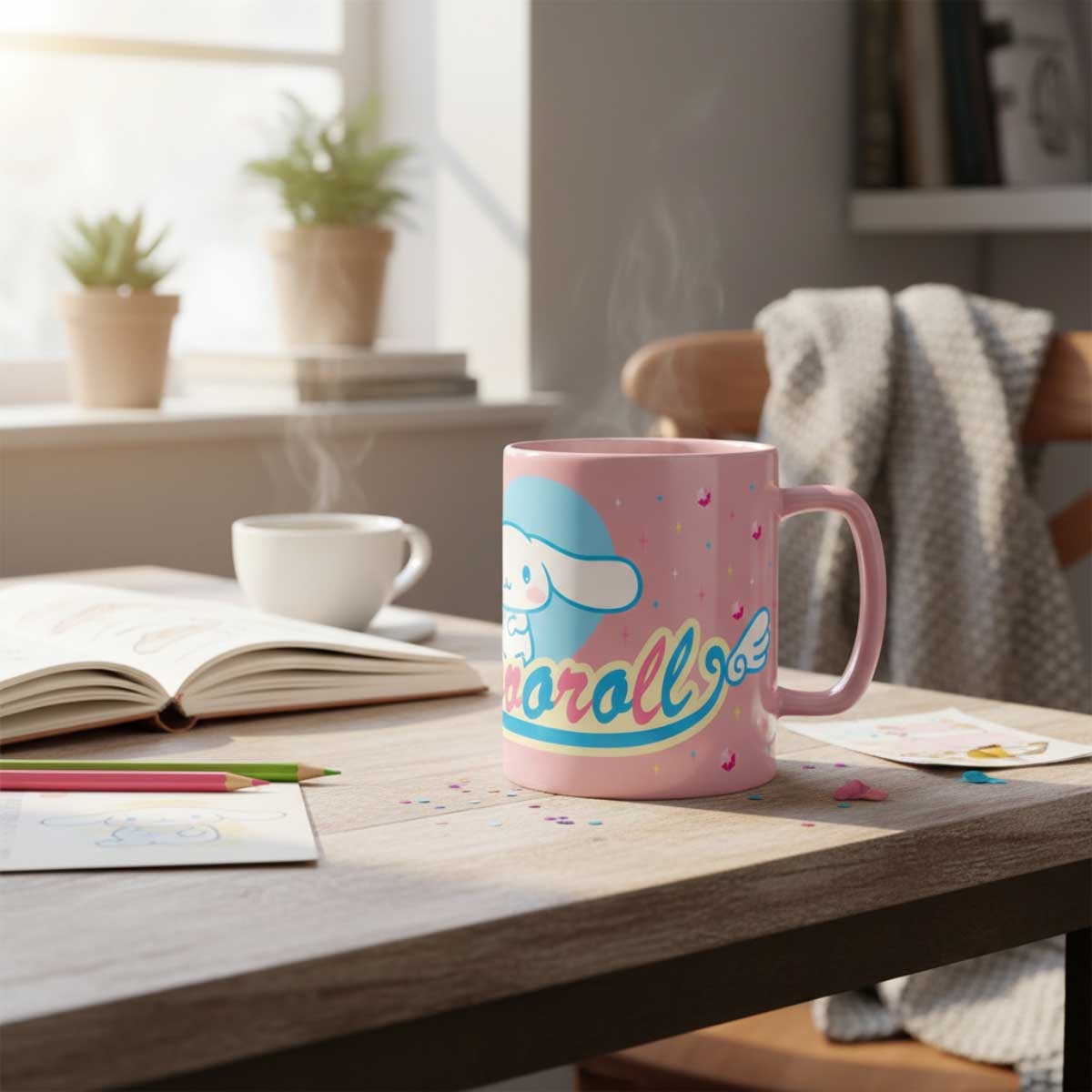 Pyramid 440ml Sanrio Cinnamoroll Fuzzy Mug