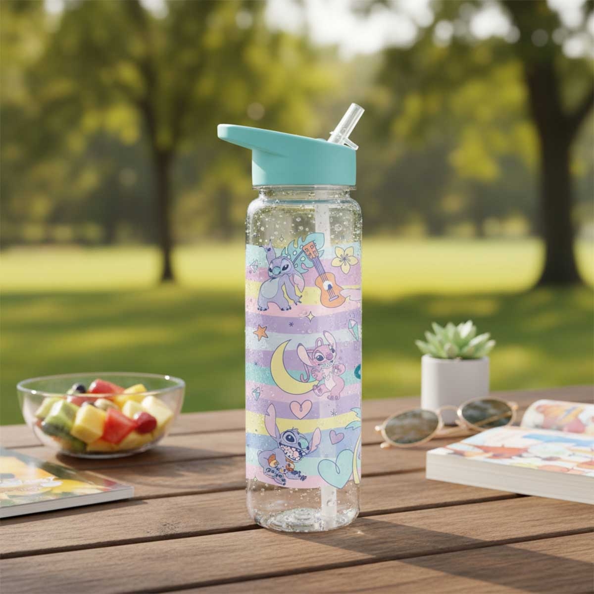 Pyramid 700ml Disney Lilo & Stitch Planetary Plastic Drinks Bottle