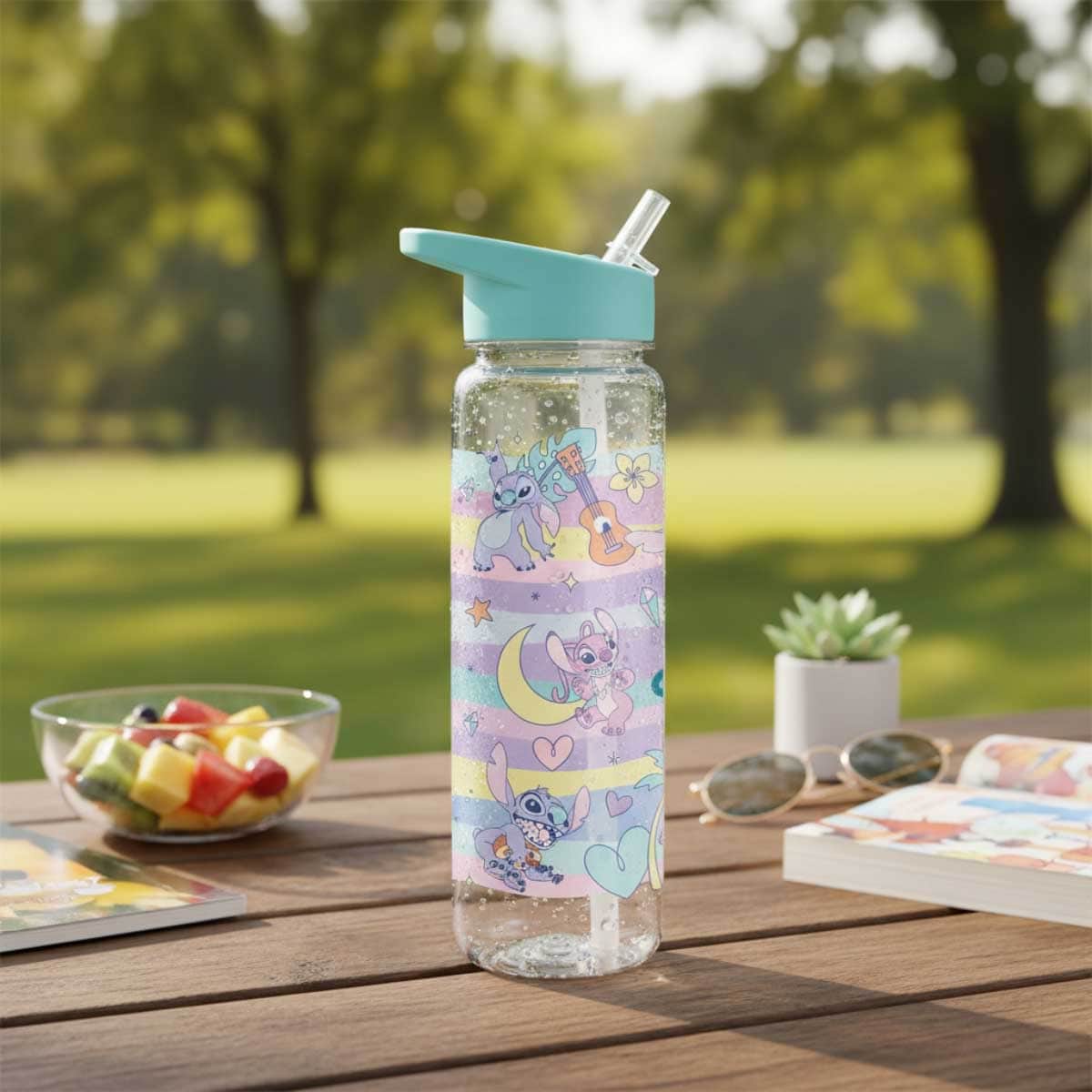 Pyramid 700ml Disney Lilo & Stitch Planetary Plastic Drinks Bottle